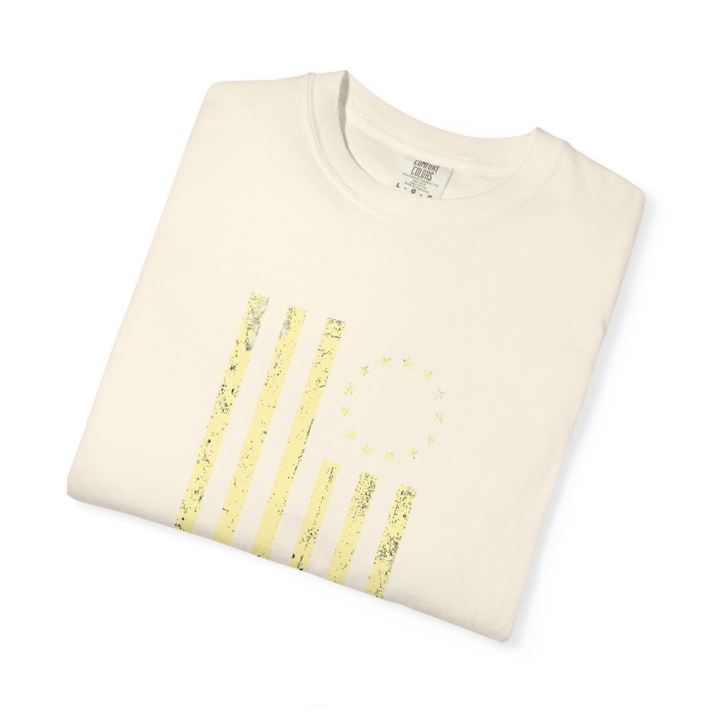 Vintage-Inspired T-Shirt with Distressed Flag Design, Casual Wear, Perfect, Patriotic tee